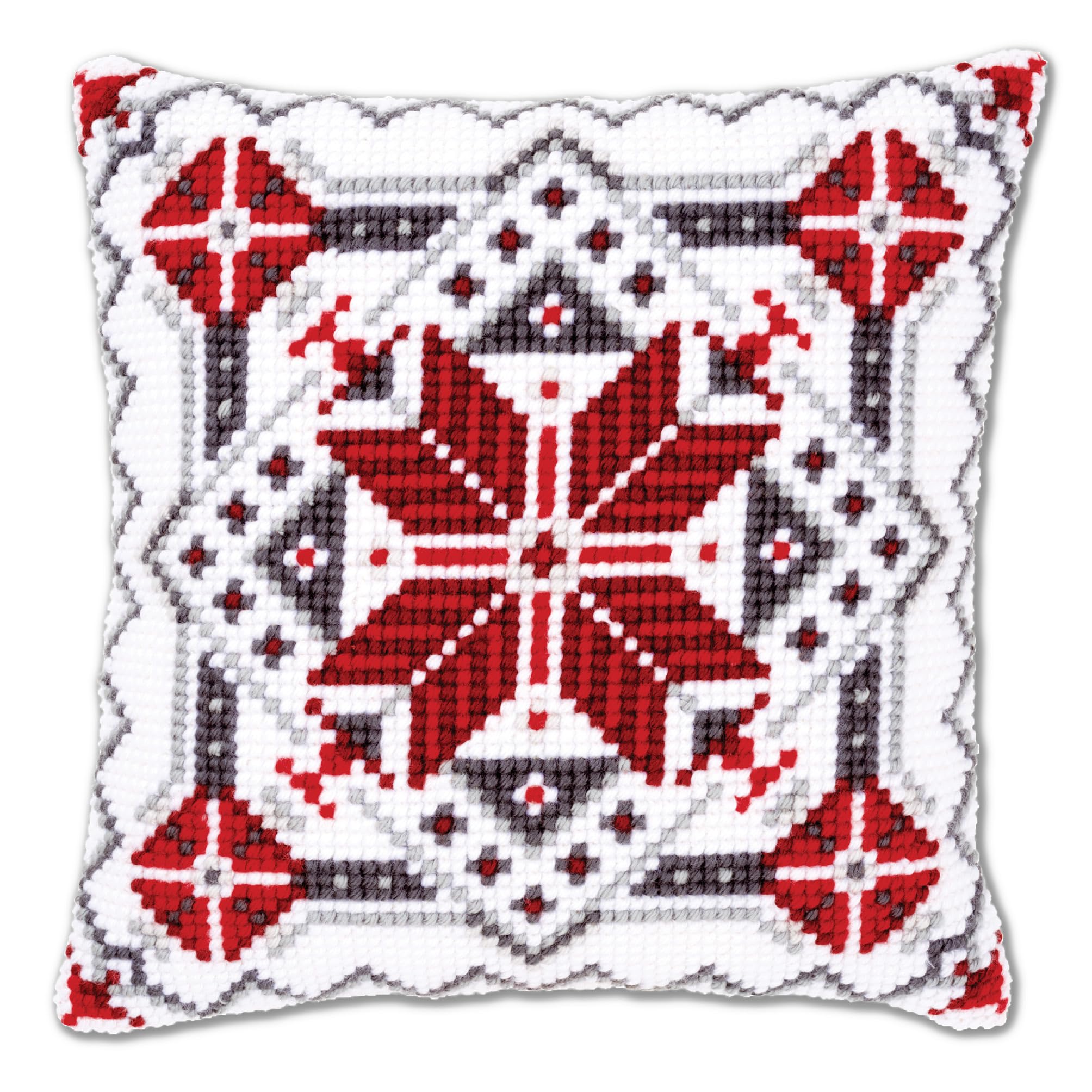 Vervaco Cross Stitch Cushion Snow Crystal II