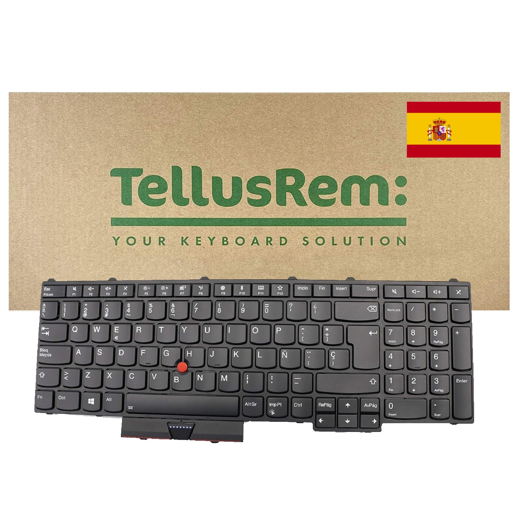 replacement Spanish backlit keyboard for Lenovo Thinkpad P51 P71
