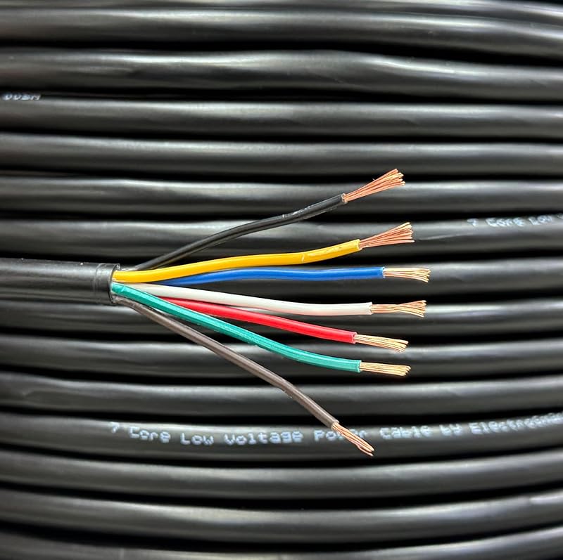 Electrosmart 10m 7 Core Copper Trailer Cable 12V 24V Caravan Tail Light