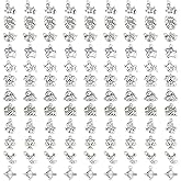 JIALEEY Zodiac Sign Charms Smooth Tibetan Silver Metal Horoscope Charms Pendants DIY for Necklace Bracelet Jewelry Making and Crafting, 9 Sets 108 PCS