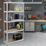 Trendi Metal Shelving Unit 5 Tier Heavy Duty Garage Home Office Storage view 5