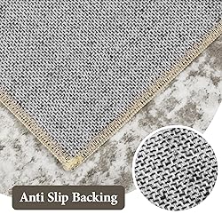 Area Rug 9x12 Vintage Rug: Large Washable Indoor