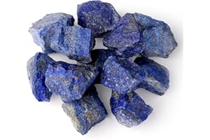 LAIDANLA Lapis Lazuli 2" Natural Rough Stones Crystal Large Raw Crystals Bulk Healing Gemstones for Reiki Healing Tumbling Fountain Rocks Wire Wrapping Decoration 4PCS 0.55lb
