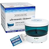 Dr. B Dental Solutions Ultrasonic Cleaner &ndash; Efficient Dental Cleaner with High-Frequency Waves for Removing Debris and Stains from Dentures, Night Guards, Retainers, and Aligners
