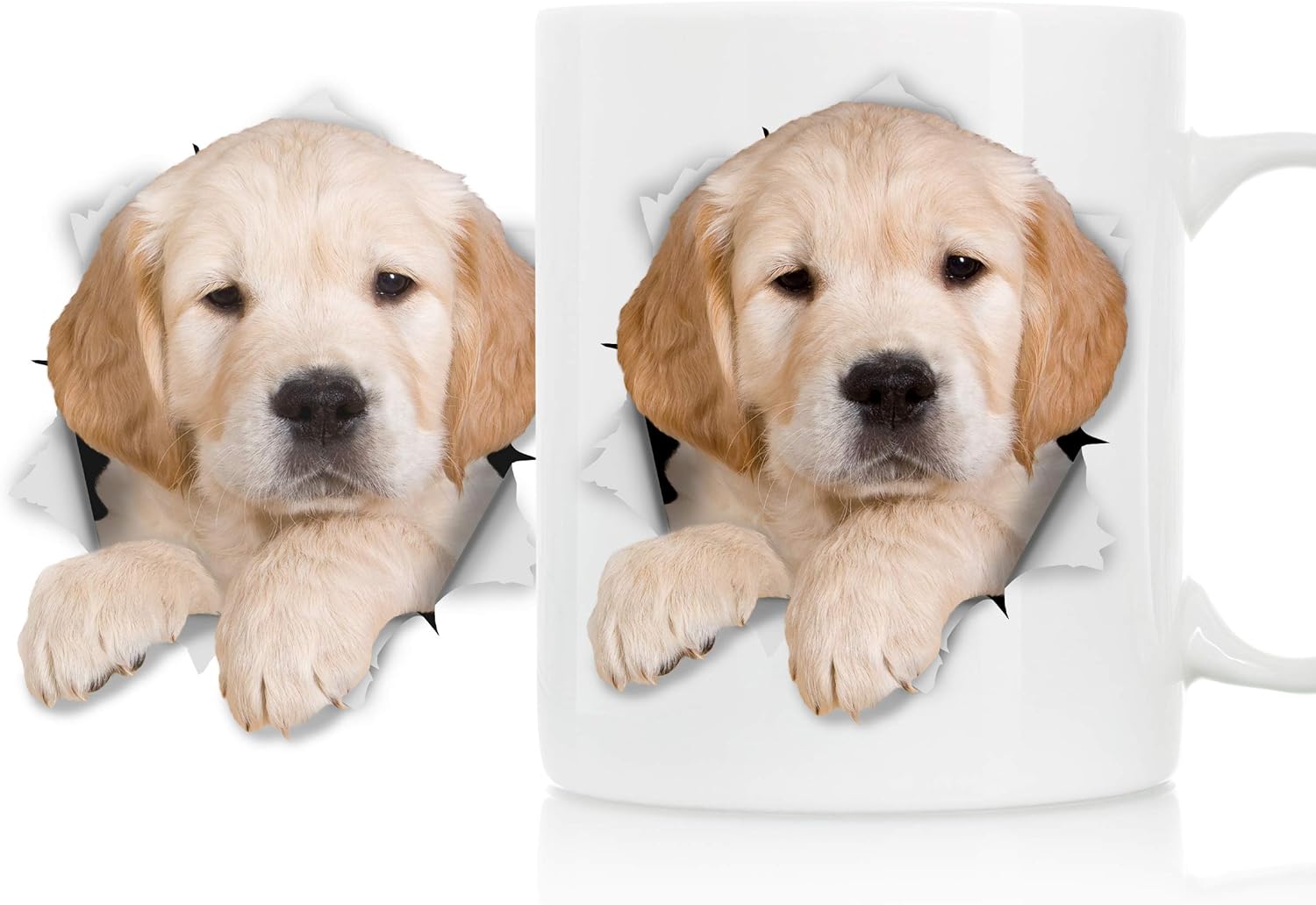 3d dog mug