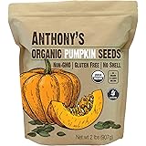 Anthony's Organic Pumpkin Seeds, 2 lb, Gluten Free, Non GMO, No Shell, Unsalted, Raw