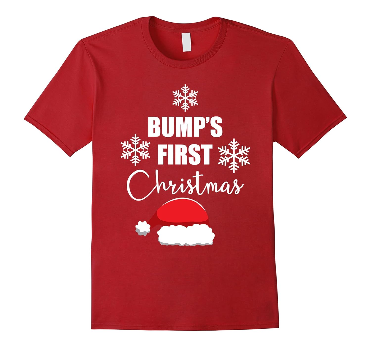 Bumps First Christmas T-Shirt Pregnancy Apparel Gift-ANZ