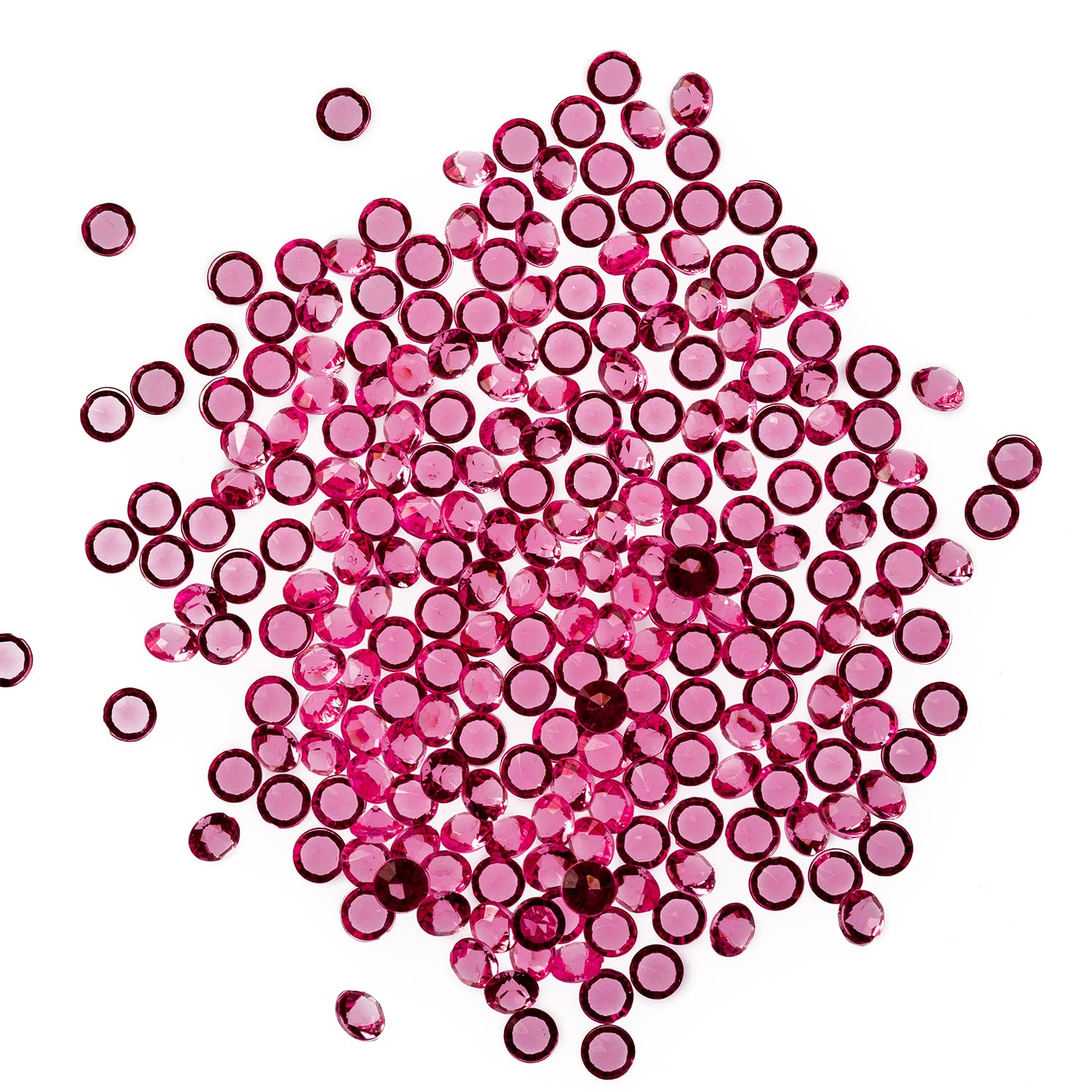 Trimming Shop Light Pink 10000pcs Table Scatters Clear Acrylic Rhinestone Diamonds Table Confetti for Table Centerpiece Birthday Party Table Decoration Vase Filler Beads, 4.5mm