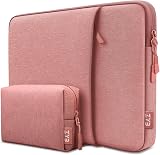 ZYB 14 Inch Laptop Sleeve Waterproof Shockproof Case Pink 14-14.1''
