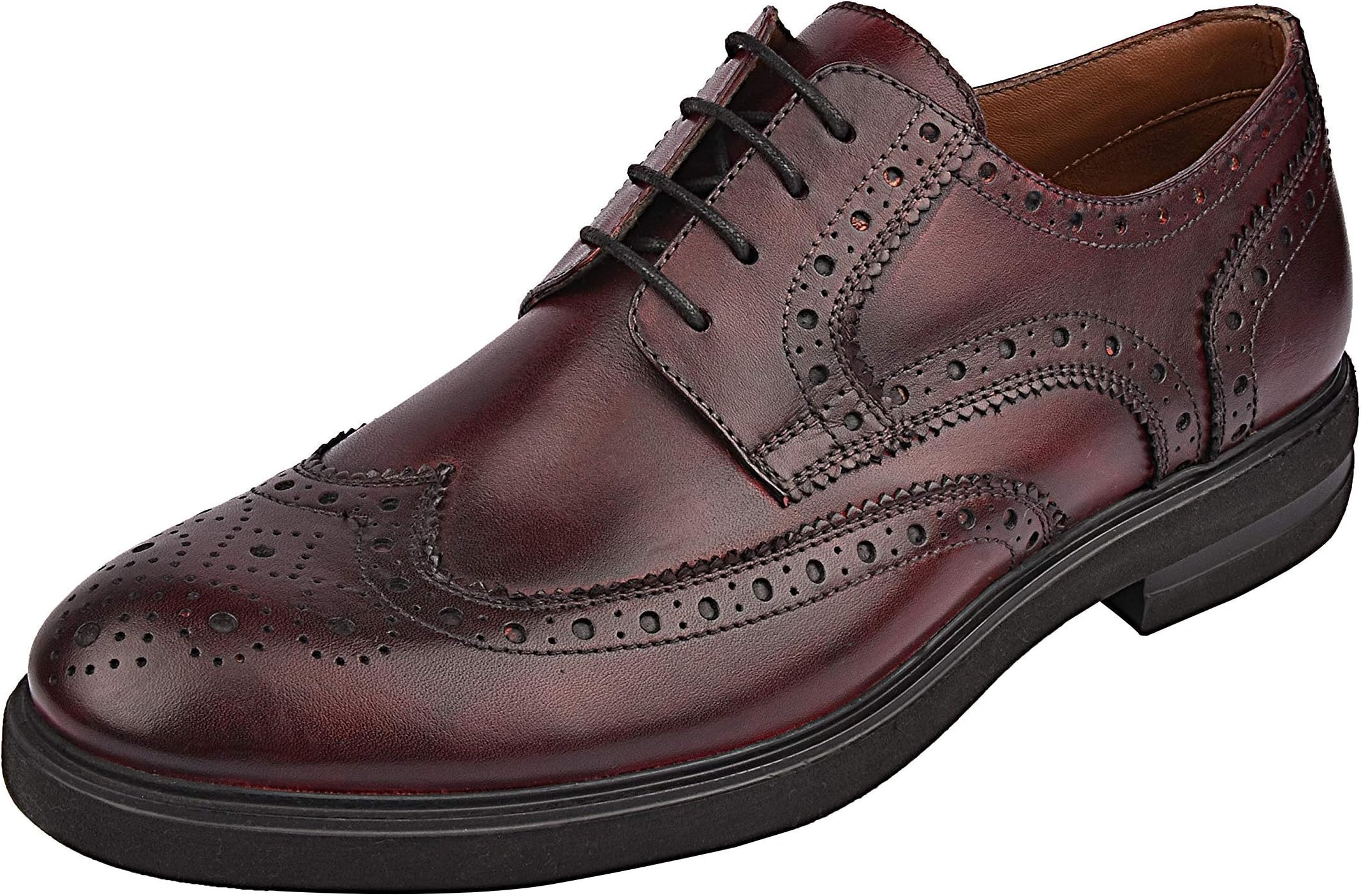 one8 Select by Virat Kohli Men's Brown Leather Brogue Shoes