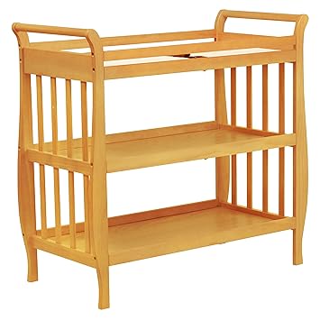oak baby changing table
