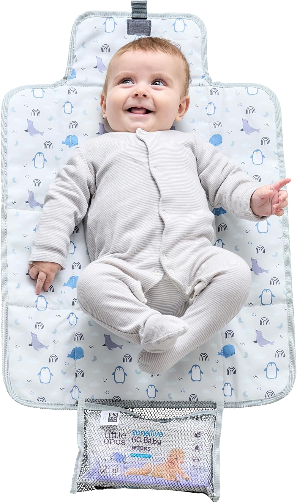 Baby Polar Gear Changing Mat Foldable Wipe-Clean Pocket Travel Mat