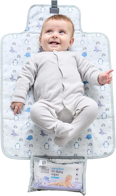 Baby Polar Gear Changing Mat Foldable Wipe-Clean Pocket Travel Mat