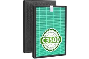 C3500 Replacement Filter Compatible with LUFTRUM C3500 Air Purifier,3-Stage High-Efficiency Filter +Activated Carbon Filtrati