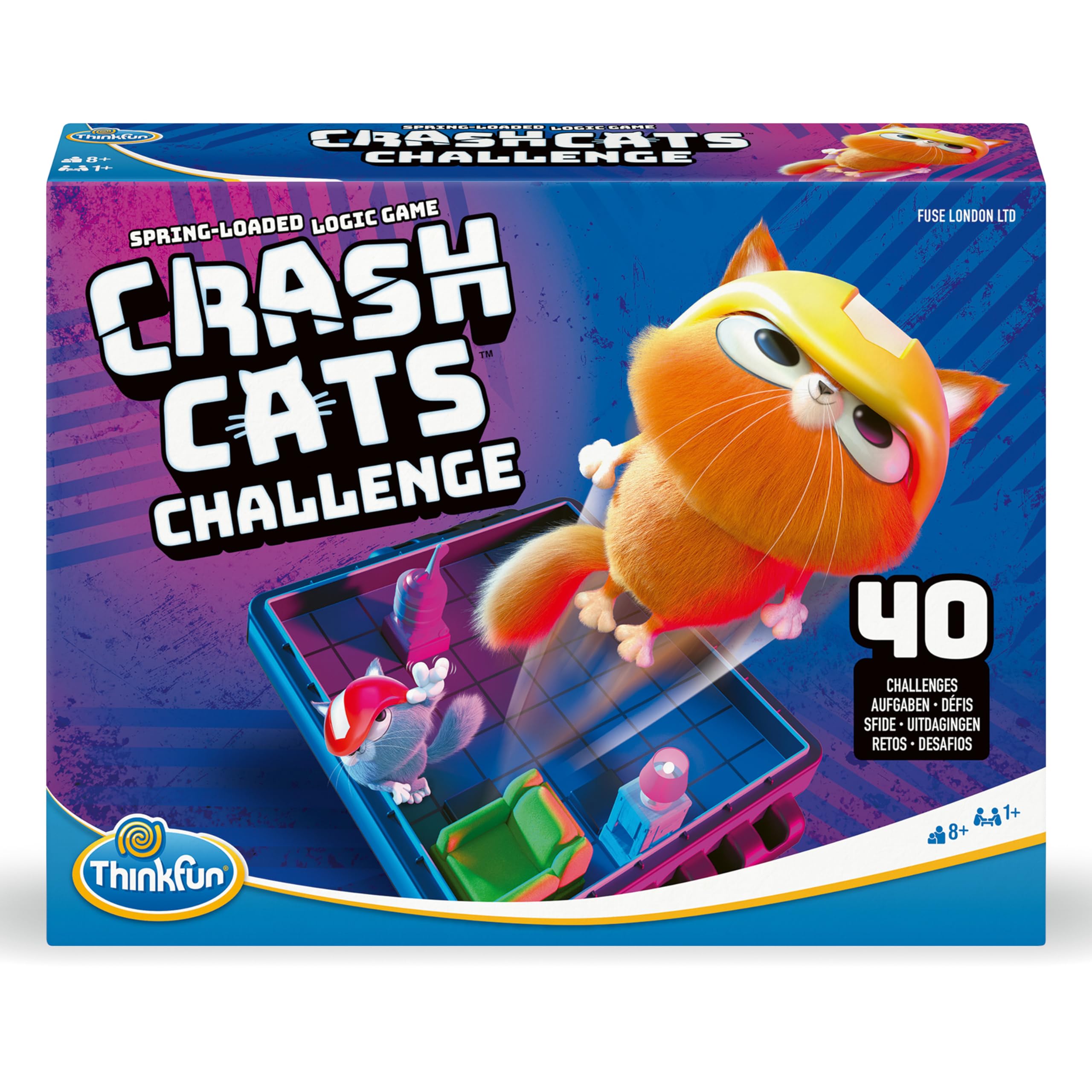 ThinkFun - 76650 - Crash Cats Challenge - Das actiongeladene Katzen-Logikspiel für Kinder ab 8 Jahren! 5