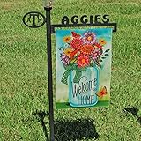 DOLOPL Summer Welcome Home Garden Flag 12.5x18 Inch Double Sided Verticle Decorative Watercolor Bottle of Daisies Flowers But