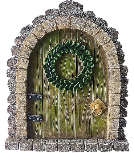 Pacific Giftware Feenhaus Mit Roter Tür – Handbemalte Miniatur Für Zaubergarten, 10,2 Cm