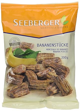 Seeberger Bananenstücke, 12er Pack (12 x 200 g Packung)