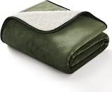LE SURE Waterproof Dog Blanket 100x80cm Fleece Bed Throw Olive Green view 7