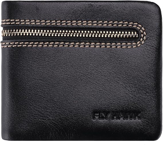 Amazon Co Jp 二つ折り 財布 メンズ Rfidブロッキング財布 本革財布 牛革 スリム型 一流の革職人が作る プレゼントに最適flyhawk 服 ファッション小物