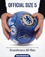 Hy-Pro Chelsea F.C. Signature Football Size 5 Metallic Officially Licensed view 3