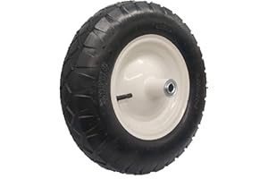 SEPC Heavy Duty 4.80/4.00-8" Pneumatic (Air Filled) Tire on Wheel, 6" Hub, 5/8" Bearings, Knobby Tread