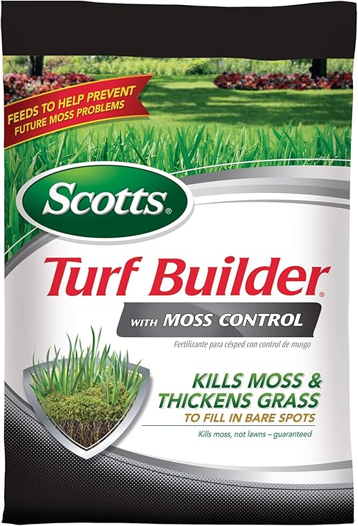 Amazon Com Scotts Turf Builder With Moss Control 5 000 Sq Ft Garden Outdoor