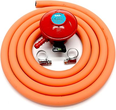 Huddersfield Gas 27mm Patio Regulator Hose Kit 2m + 2 Clips Calor Flogas Propane