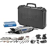 Dremel 4300-5/40 High Performance Rotary Tool Kit with LED Light- 5 Attachments & 40 Accessories - Ideal for Grinding, Cuttin