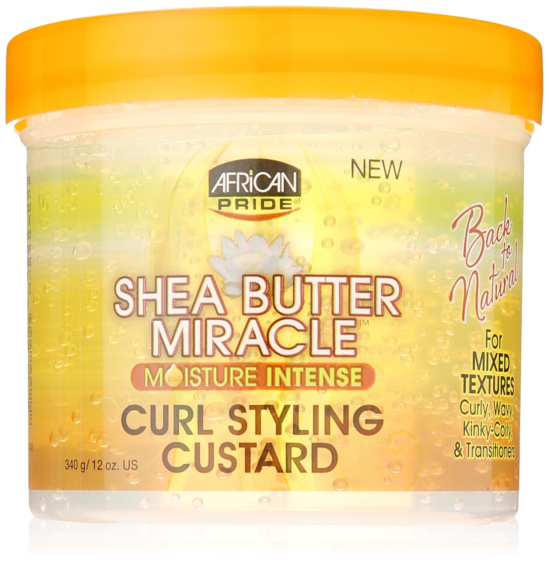 African Pride Shea Butter Miracle Curl Styling Custard 340 g/12 oz