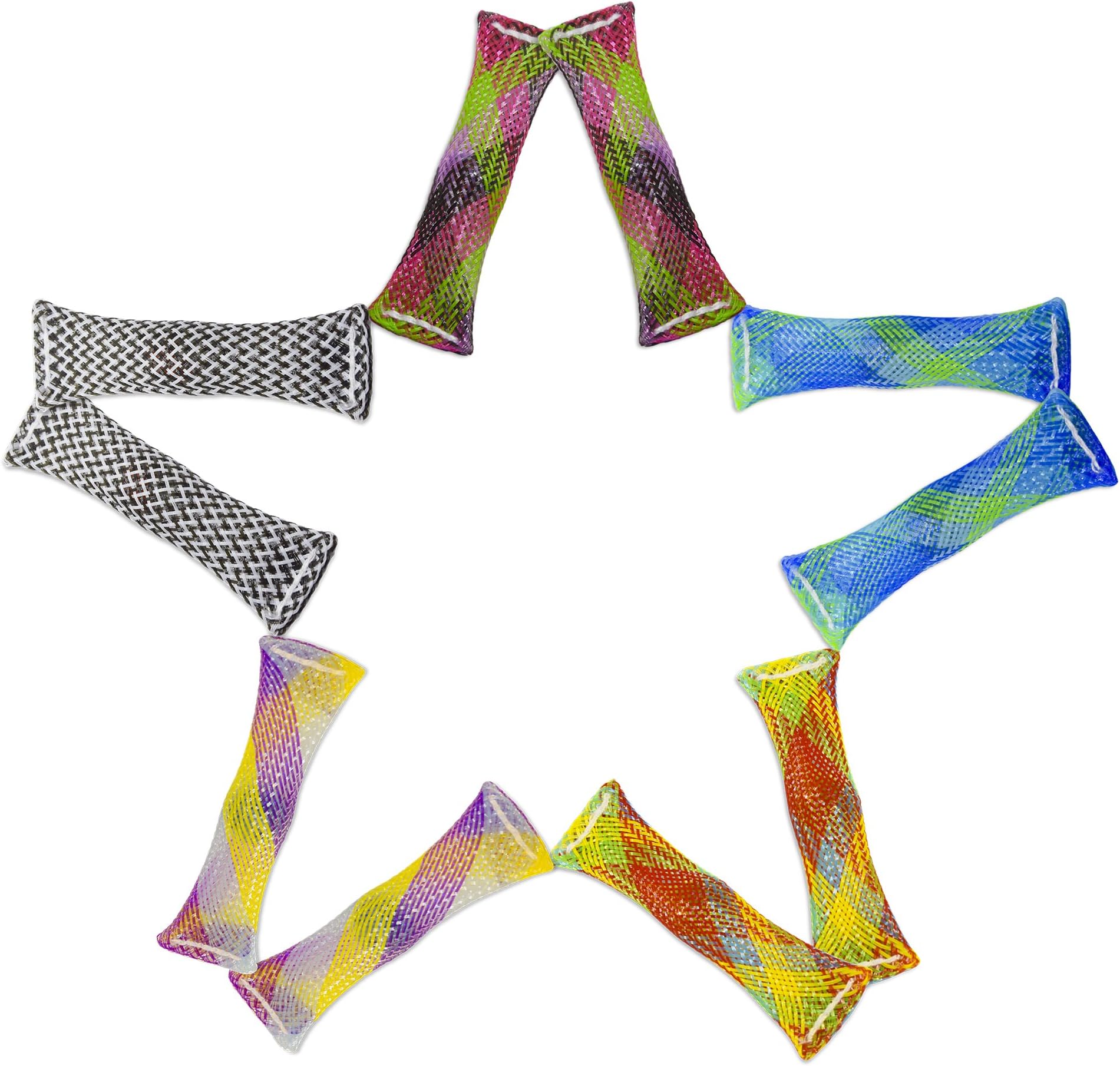 FIDGET TOY (10- Pack) Sensory Fidgets, Multicoloured, Relieves Stress and Anxiety, Enhances Your Focus, Marble Fidget Can Help With ADD and Autism