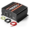 POTEK 1500W Power Inverter Dual AC Outlets 12V DC to 110 V AC Car Inverter