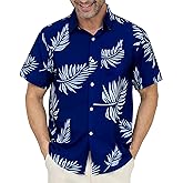 Gavliuu Hawaiian Shirt for Men with Pocket - Button Down Wrinkle-Resistant for Beach, Pool Parties (S-4XL)