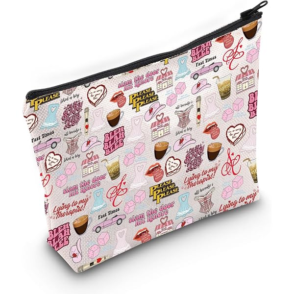 WCGXKO Song Make-up Tasche – Sänger Inspiriertes Geschenk, Reißverschluss, 22.9x18.3cm