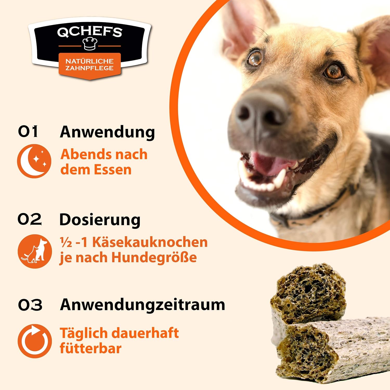 qchefs dental dog chews