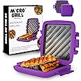 Microwave Sandwich Maker, Toaster, 4 Minute Grill, Grilled Cheese, Crispy, Toastie Maker, Panini Press, No Wire & Dishwasher 