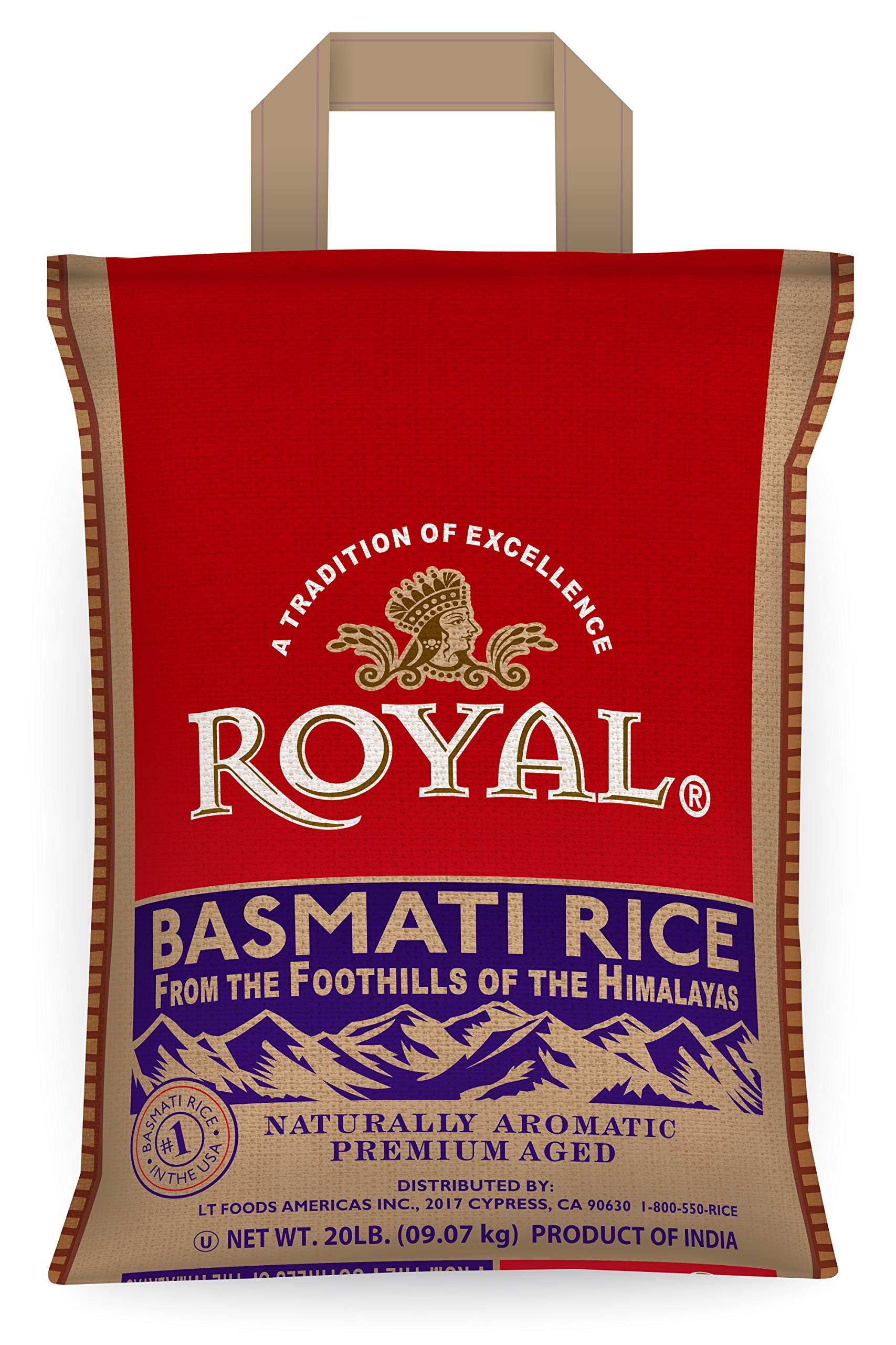 Royal White Basmati Rice, 20 Pound (Pack of 1)- Buy Online ...