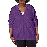 JUST MY SIZE womens Just My Size Zip-up Fleece Women's Hoodie, Ecosmart Hooded Sweatshirt, Plus Size