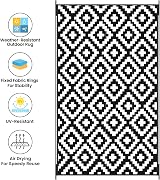 Albert Austin Large Outdoor Rug 150x250cm UV Resistant Waterproof Mat view 7
