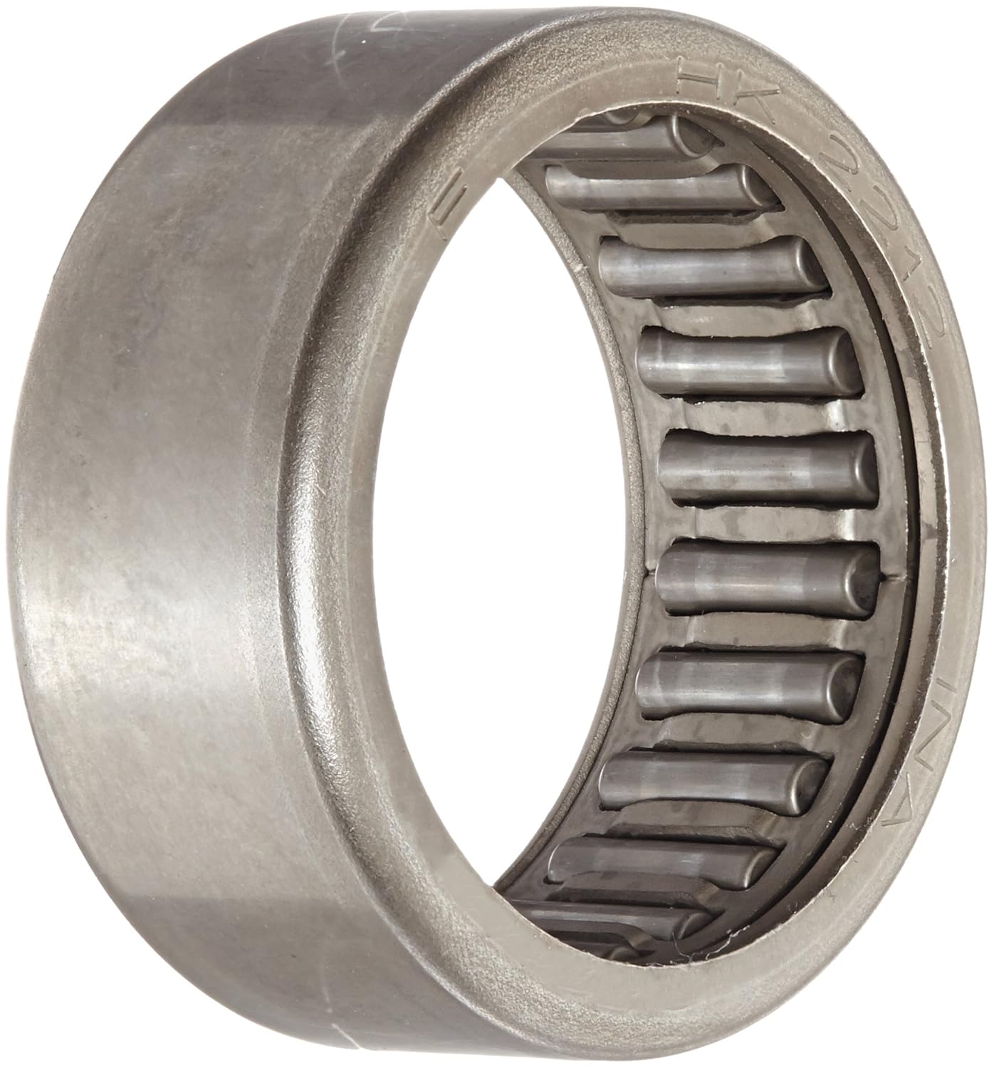 INA HK2212 Needle Roller Bearing, Caged Drawn Cup, Outer Ring and
