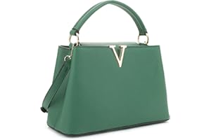 EVVE Women's Small Satchel Bag Classic Top Handle Purses Fashion Crossbody Handbags with Shoulder Strap
