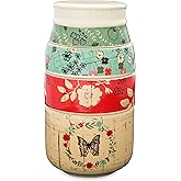 Live Simply Pavilion Gift 23129 Floral Mason Jar Measuring Cups, Multicolor