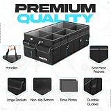 FORTEM Car Boot Organiser Collapsible SUV Storage 600D Oxford Non Slip view 2