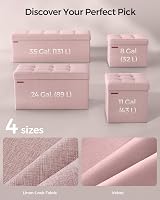 SONGMICS MAZIE Storage Ottoman Bench 110 cm Folding Foot Rest Jelly Pink view 6