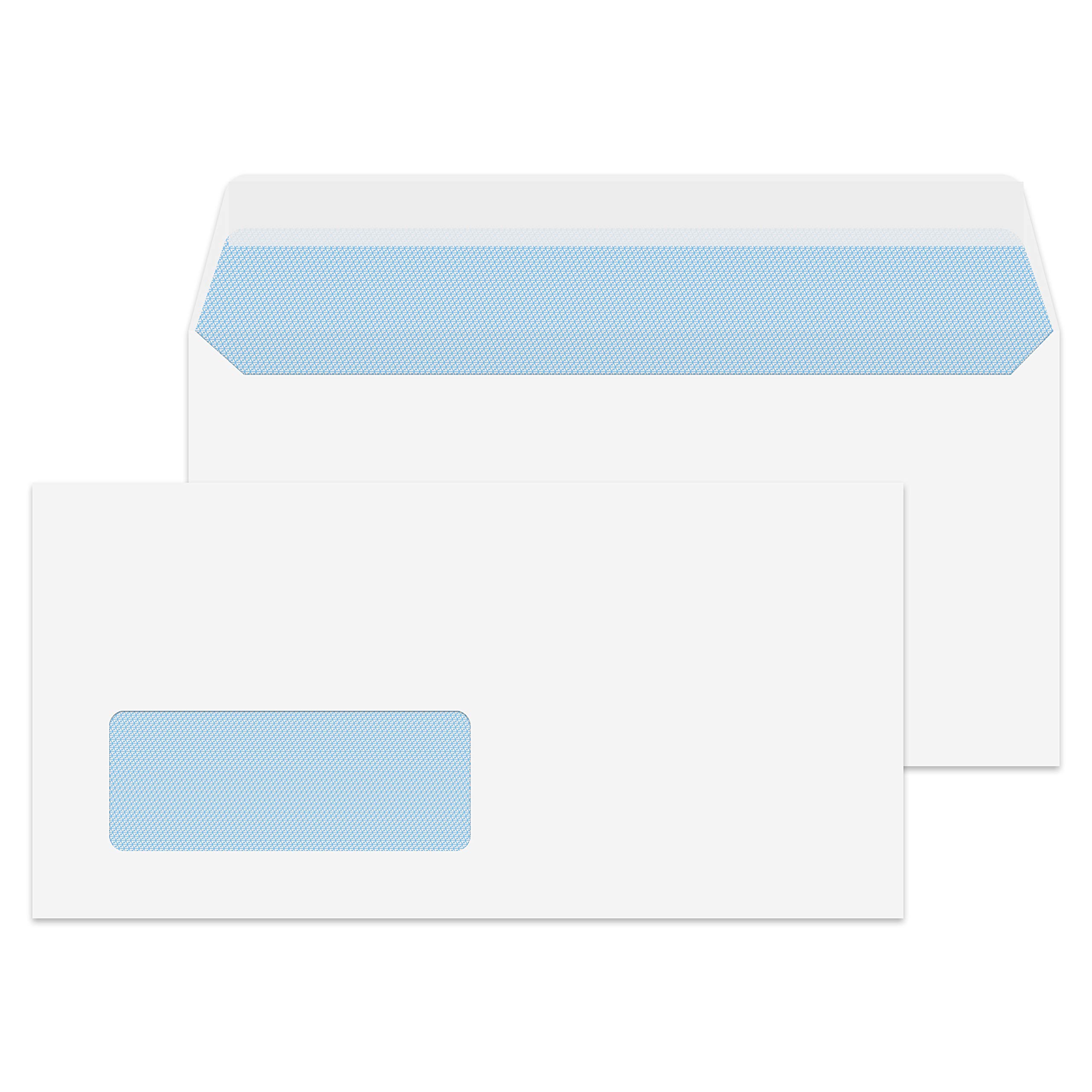 Blake Purely Everyday DL 110 x 220 mm 100 gsm Window Peel & Seal Wallet Envelopes (23884/250) White - Pack of 250