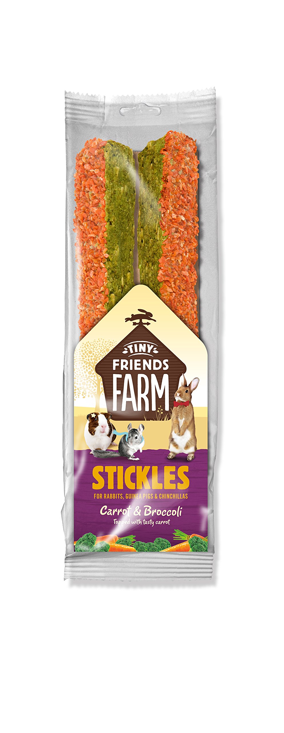Supreme Tiny Friends Farm Stickles with Carrot and Broccoli, 100 g