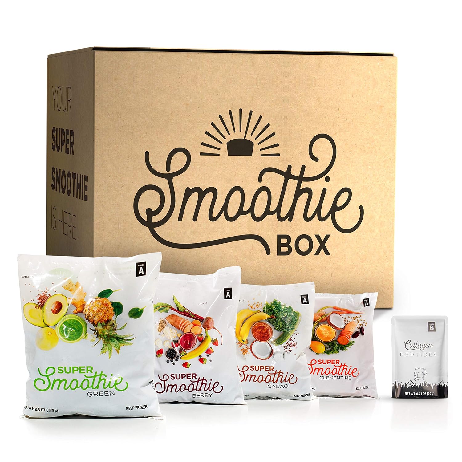 SmoothieBox Blender Ready Frozen Smoothie Pouches with