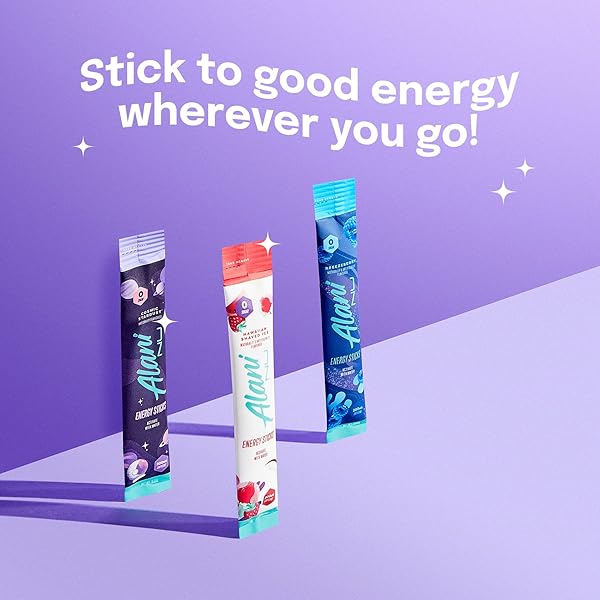 ALANI NU COSMIC STARDUST, ENERGY STICKS DRINK POWDER, 200MG CAFFEINE, PRE WORKOUT PERFORMANCE WITH ANTIOXIDANTS, ON-THE-GO DRINK MIX, BIOTIN, B VITAMINS, ZERO SUGAR, 5 CALORIES, 10 PACK