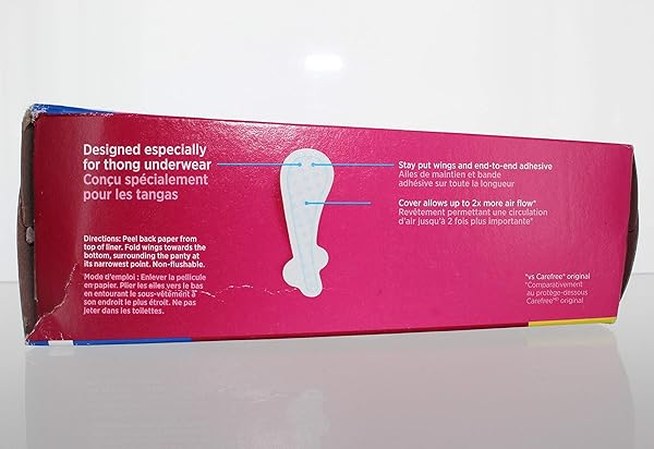 CAREFREE PANTILINERS FOR THONGS WITH STAY PUT WINGS UNSCENTED