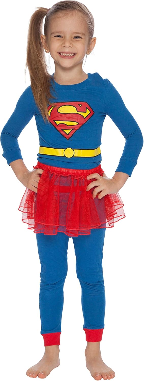 DC Comics Supergirl Tutu Costume Pajama Set: Clothing